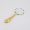 45Mm New European Delicate Pattern Handle Retro Glass Lens High-Grade Embossed Handle Reading Magnifying Glass for Reading Lupas