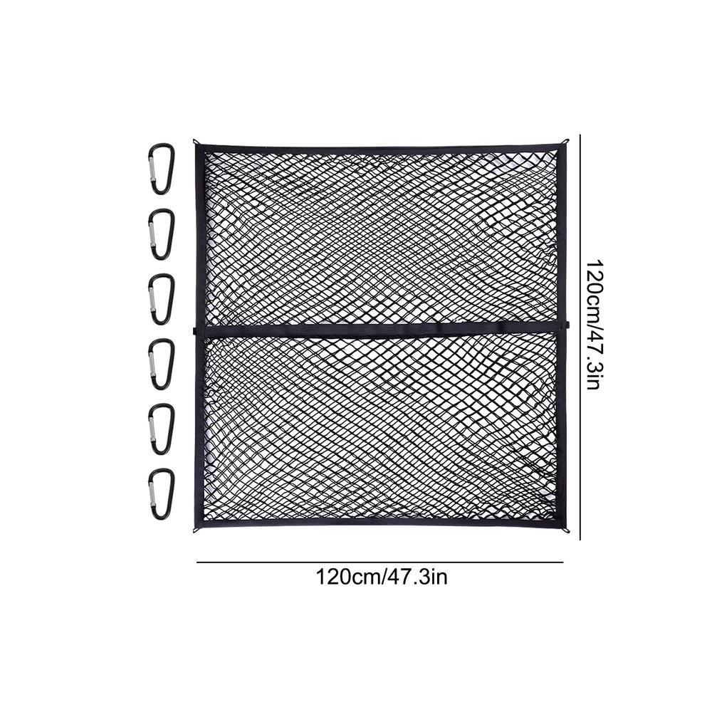 NEW Trunk Cargo Net Flexible Polyester Trunk Net Hook Fixed Universal Car Interior Accessories Multifunctional Roof Storage