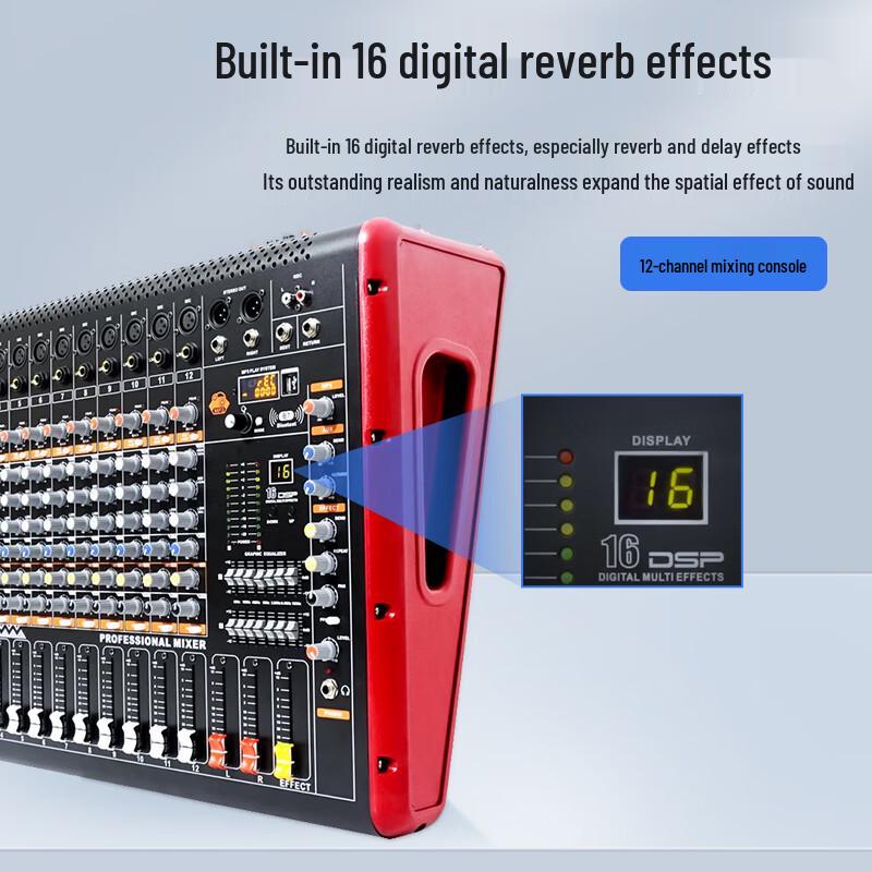 HSUT HSY6608 Professional 8-Channel Mixer Amplifier (CN Version)