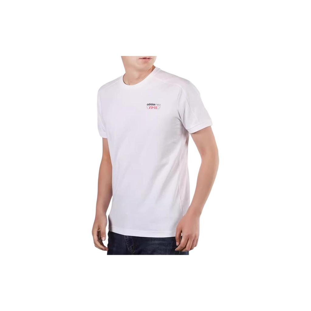 Adidas Neo Printed Short Sleeve Crew Neck T-Shirt Men Tops White GK1483