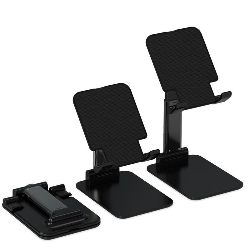 Universal Foldable Desk Portable Adjustable Mobile Phone Holder Stand Desktop Flexible Folding Plastic Smart Cell Phone Bracket