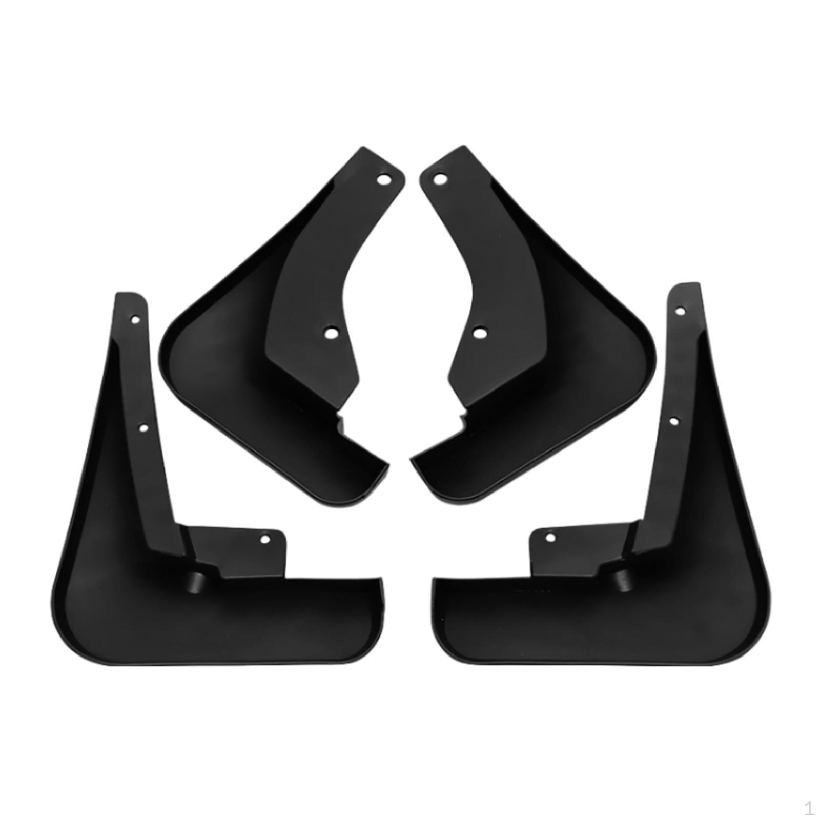 4x Car Mud Flaps Splash Guards Spare Parts Replaces Easy Installation Accessories Front Rear