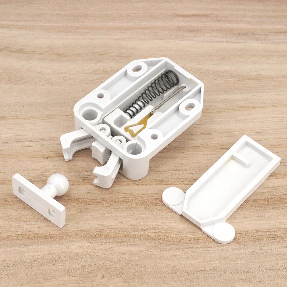 2/4/8 Sets Non-Magnetic Touch Latch Cabinet Door Catch Push To Latch and Unlatch Furniture Cupboard Wardrobe Accessory