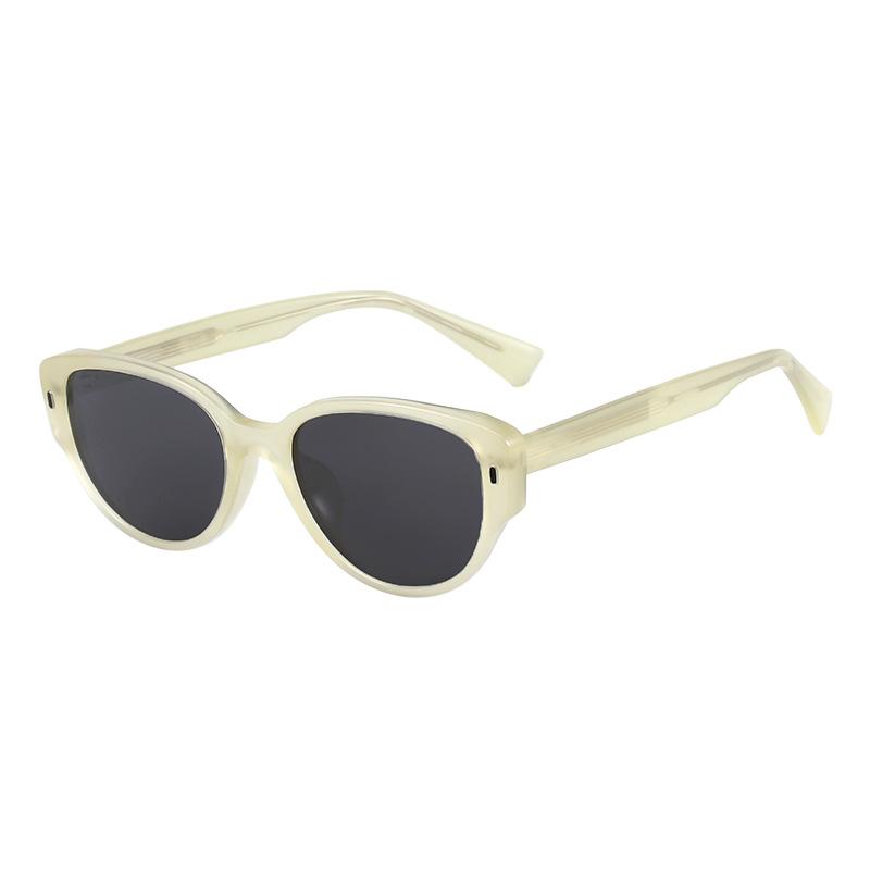 Oval Frame Women Design Sunglasses Street Style Uv Outdoor Sun Protection