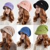 Bonnet d'hiver en velours polaire pour femme, capuche chaude d'extérieur
