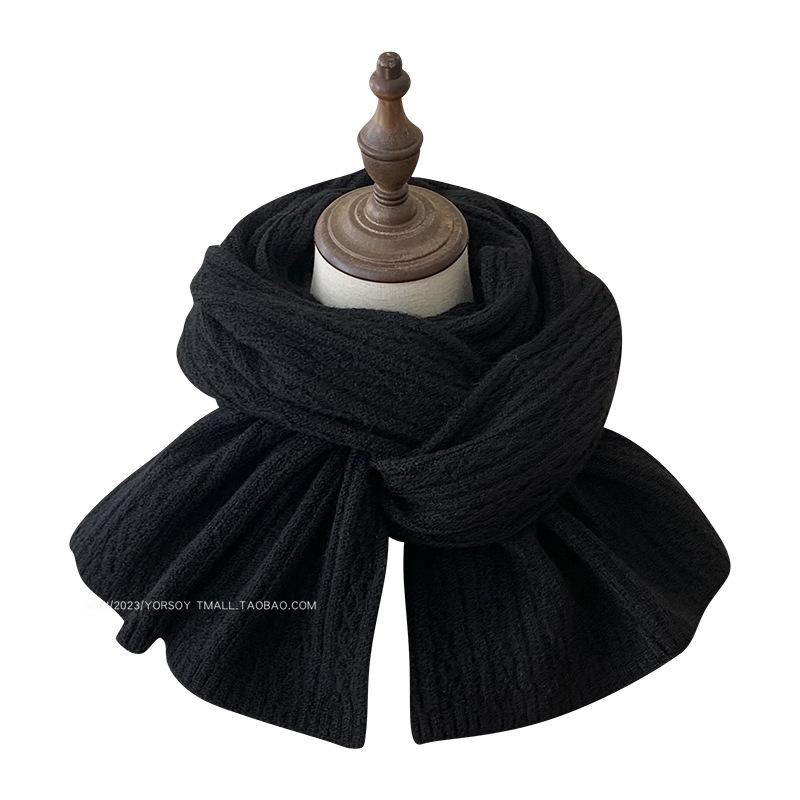 

Scarf for Women in Autumn and Winter New Thickened Shawl Warm Knitted Scarf Trendy