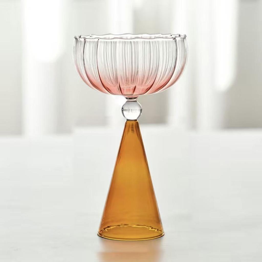 Nordic Style Personalized Bar High-Foot Cocktail Wine Glass Combination Set High Borosilicate Red Wine Glass Champagne Glass