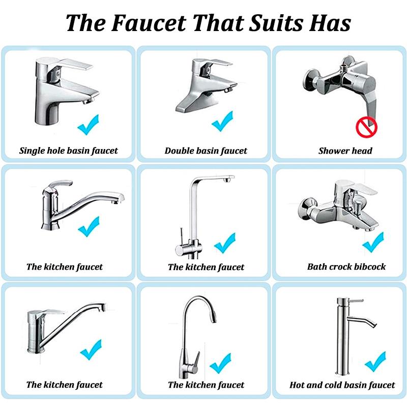 3Pcs Brass Kitchen Faucet Aerator Tap Water Saving Splash-proof Filter Replaceable Bathroom Bubbler Nozzle Faucet Accessories