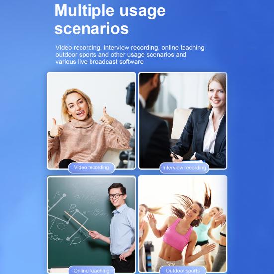 1 Set N3 Audio Microphone High Fidelity Noise Reduction Mini Wireless Video Microphone for  Home