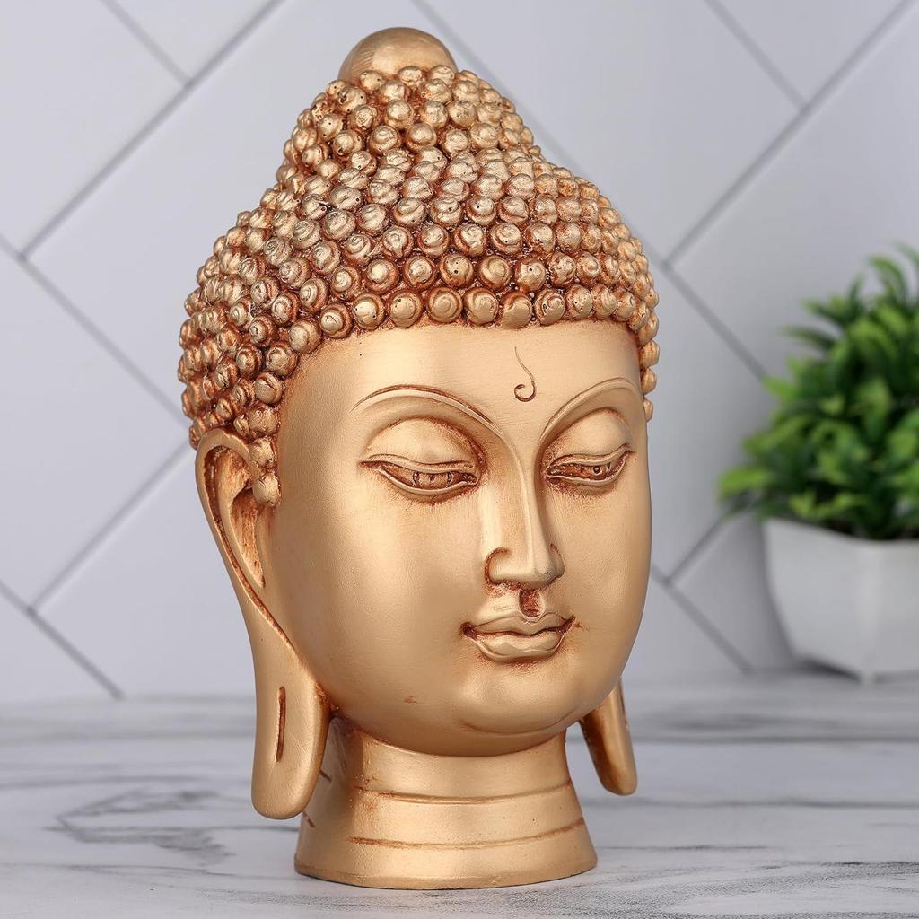 Latest Face Head Buddha Statue Showpiece Idol Home Decor Items for Living Room and Gifts