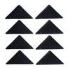 Top 4Pcs /Set 2018 New Pro Carpet Mat Exquisite Grips Home Mat Non-Slip Rubber Silicone Washable 15*7.5cm Black