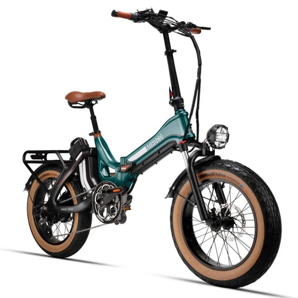 Electric Bicycle Foldable MIHOGO 20" 1000W Motor Top Speed 40Km/h 48V 29AH Max Range 268Km Load 120Kg 7 Speed ONE