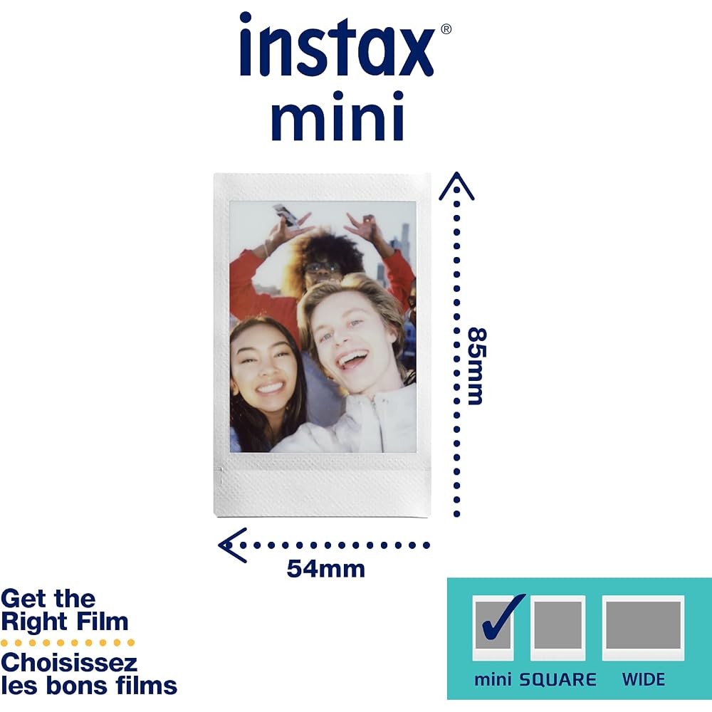 Fujifilm Instax Mini Instant Film Twin Pack (White)