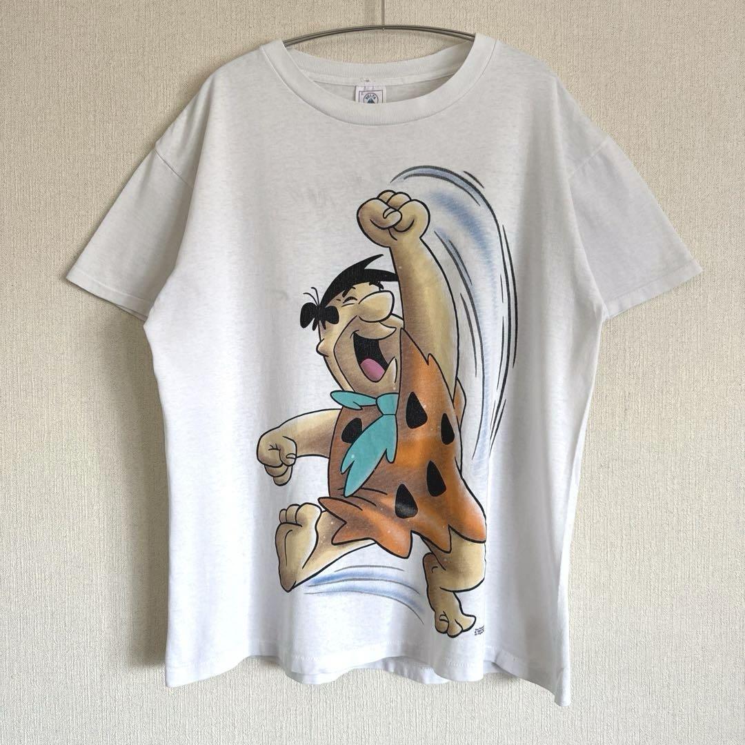 

[USED] Flintstones Short Sleeve T-Shirt, 90s, Made in USA, Size L, Fits Short, Fits XL