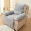 Thick Lamb Plush Recliner Sofa Mat Solid Color Soft Sofa Covers Living Room Pet Kids Non-Slip Couch Protector Armchair Slipcover