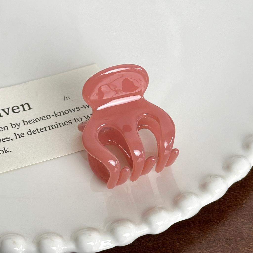 Retro Acetate Hair Claw Clips Sweet Small Hairpins Crab Clamp Barrettes for Womens Girls Trendy Ponytail Holders Party Accessory