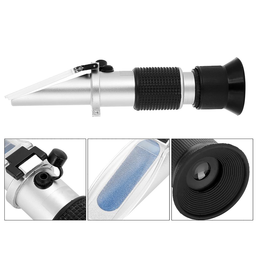 Refractometer Saltwater Aquarium, ATC Digital 0 - 10 Aquarium Optics Refractometer Salinity  For Saltwater Aquarium Salinity  with Rubber Handle for M