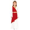 Halloween & Party Dress for Girls: Ancient Greek Princess Costume with Long Sleeves, Contrast Colors for Performance & Play