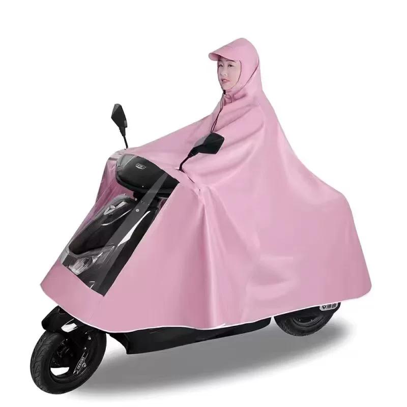 Oxford Style Thickened Adult Riding Double/Single Oversized Raincoat for Electric Bikes, Electric Scooters, and Motorcycles