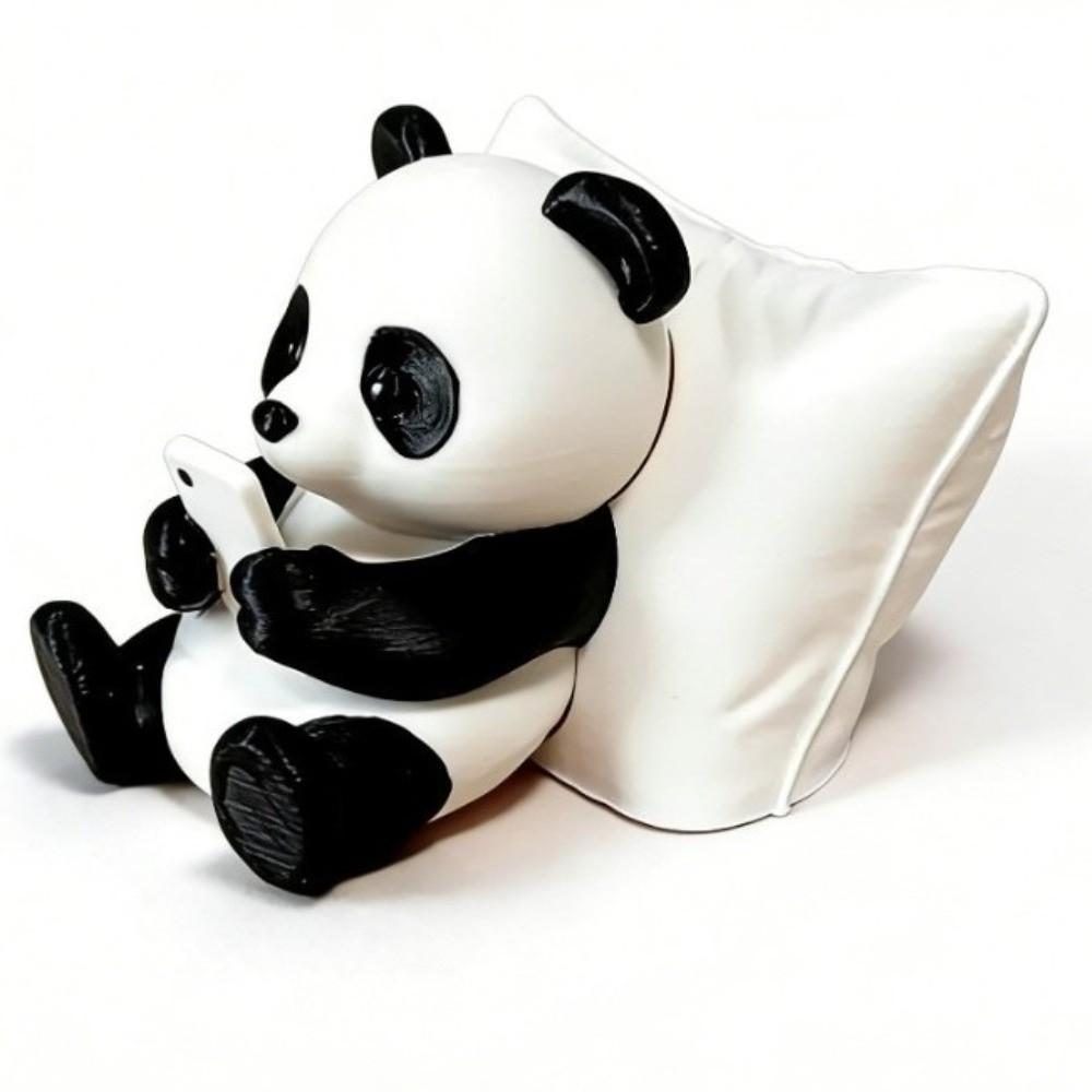Creative Lazy Panda Figurine Simulated Panda Statue Desk Decoration Animal Model  Home Desk