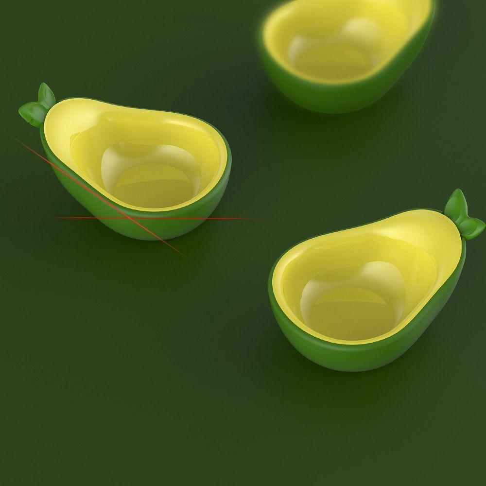 3-in-1 Avocado Pet Bowl Anti Spill Pet Feeder Easy To Clean Cat Drinking Bowl  For Cat Dog