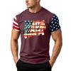 Men's Loose Fit Short Sleeve T Shirt American Flag Print Casual Summer Daily Wear Father's Day Independence Day Top