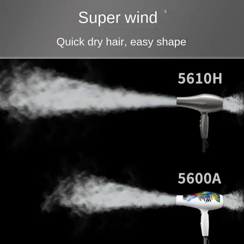 Professional Hair Dryer Hair Salon/Barber 2400W High Power Wind Negative Ions Large Wind Blow Dryer 3 Gears Hair Care