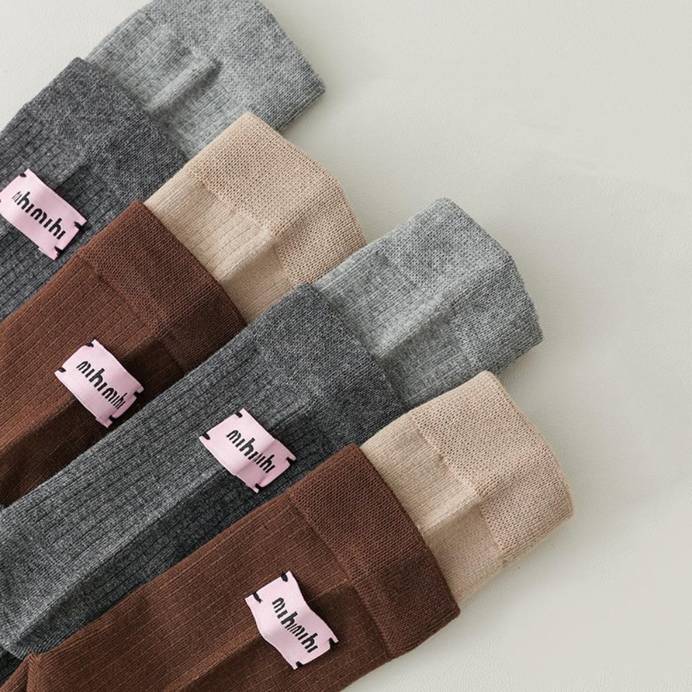 Keep Warm Women Socks Pink Label Snow Boot Socks Soft Knitted Socks  Autumn