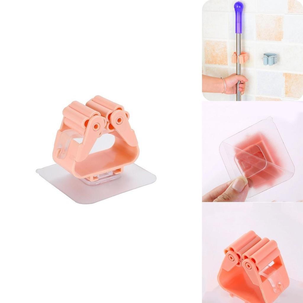 Functional Wall Mounted Mop Organizer Holder Featuring Space-saving Broom Hanger Design