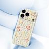 For iPhone 17 Pro Case Flowers and Grass Pattern Printing Straight Edge TPU Phone Back Cover