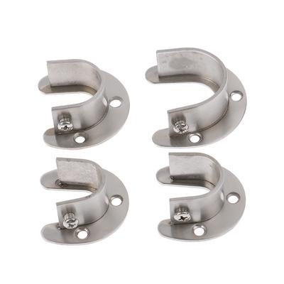 19/22/25/32Mm Kleiderschrank Halterung Edelstahl Stange Buchse Flansch Stange Halter
