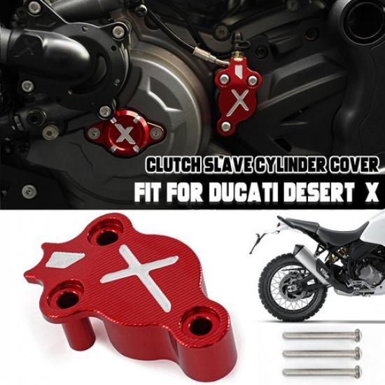 Алюминиевая Защитная Крышка Главного Цилиндра Сцепления Для Ducati Desert X 2022-2023 Красная