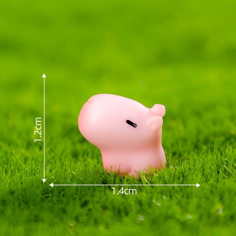 Cute Pink Capybara Capybara Figurine Decorative Hanging Accessories Micro-landscape Mini Ornaments