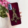 Transparent Für Oppo Reno4 4G Hülle CPH2113 Luxuriöse Krone A-Z Buchstaben 2D Flaches Muster Weicher Bumper Für Oppo Reno 4 4G Handyhülle