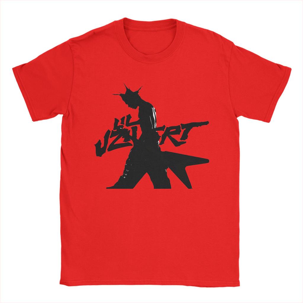 Rapper L-Lil U-Uzi Vert T Shirt Summer  Cotton T Shirts For Men's Harajuku Pattern Tee Shirt Short Sleeve Street Style Tees