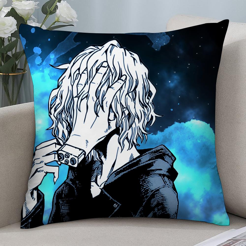 Anime T-Tomura Shigaraki Pillow Case 3D Print Polyester Fiber 40*40 cm Home Sofa Throw Pillow Cover Decoration Festival Gift