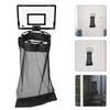 Cesto de Ropa con Aro de Baloncesto Cremallera Ahorro de Espacio Colgante Organizador de Malla Para Dormitorios Baños Habitaciones Oficina Organizador de Pared