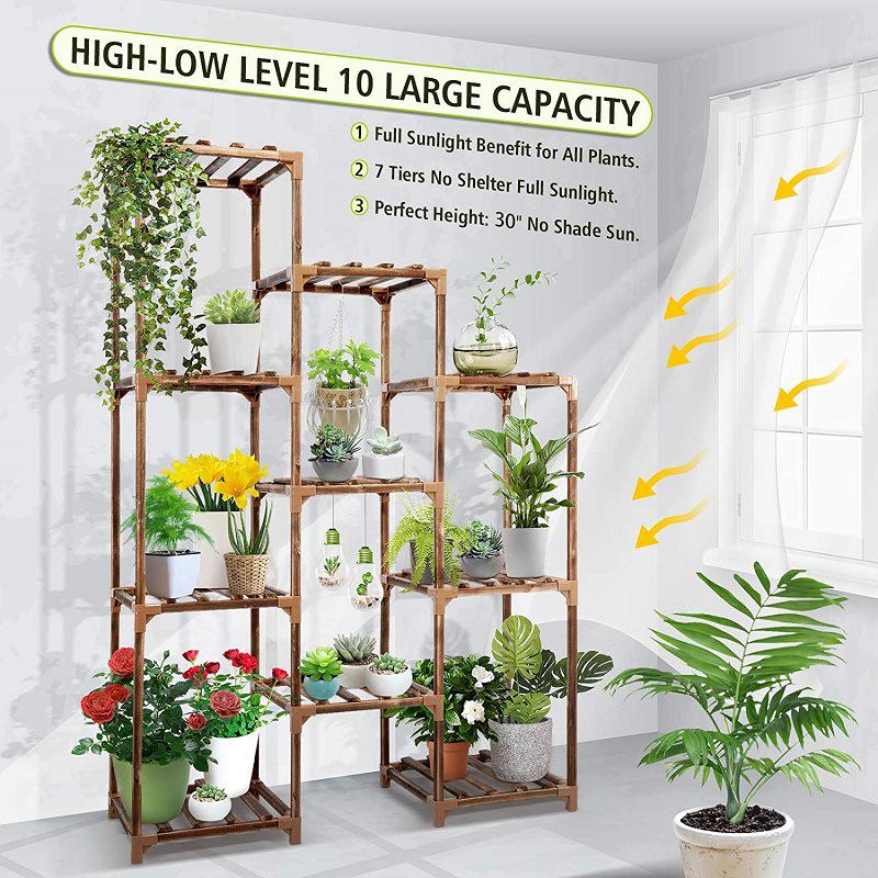 Multi-Layer Floor-Standing Flower Rack for Living Room or Balcony