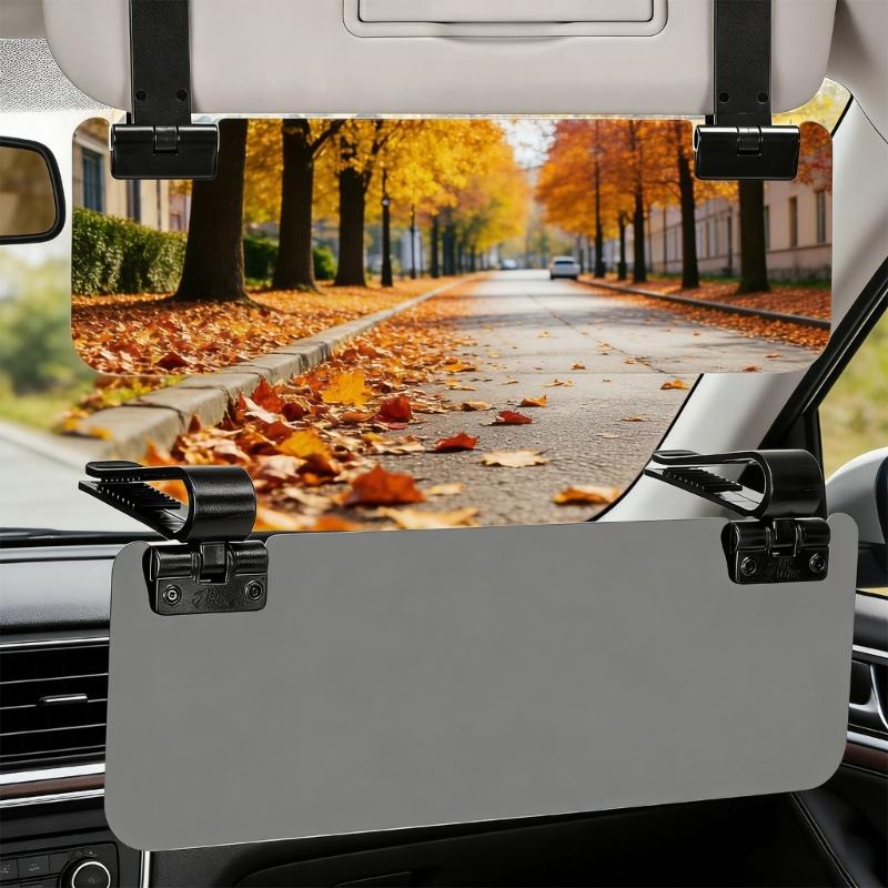 Adjustable Car Sunshade Extender For Driver And Passenger Side Blocks Harsh Sunlight While Driving Quick Installation