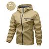 Herren Leichte Wasserdichte Winddichte Kapuzen-Outdoorjacke Wander-Kletter-Sportmantel
