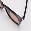 Oversized Frame Sunglasses Black Orange Lens Vintage Rectangular Sunglasses for Women Men