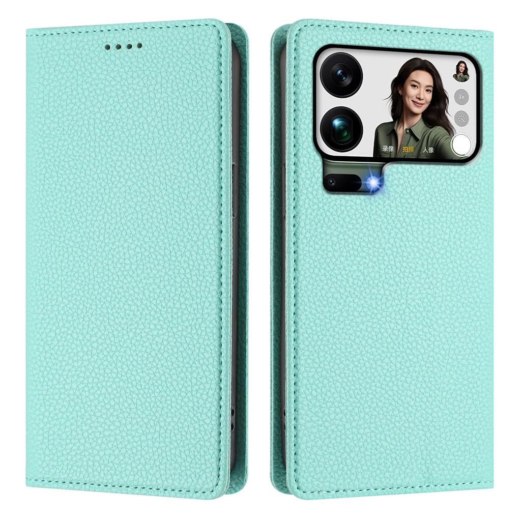 For Xiaomi 17 Pro Max Wallet Case RFID Blocking Litchi Texture Leather Mobile Cover