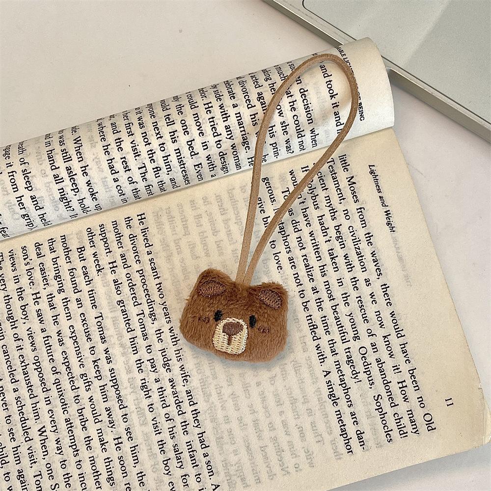 

1 Cartoon cute plush animal pendant fabric bag accessories canvas bag pendant keychain pendant