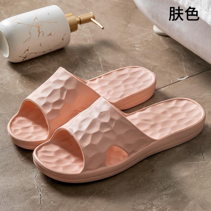 Water Cube summer slippers men's soft thick bottom indoor non-slip couple home home bathroom bath cool slippers women