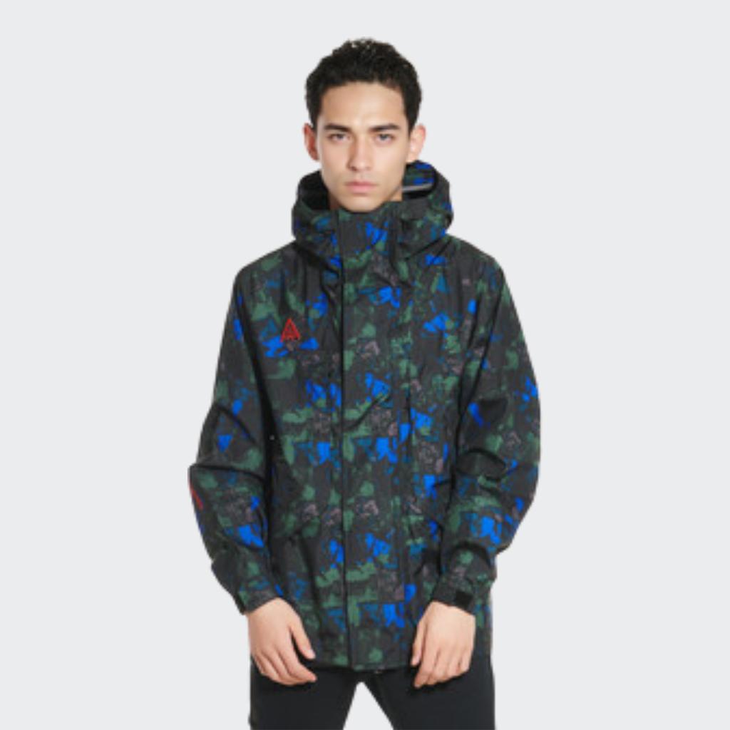 Nike Waterproof Zip-Up Hooded Jacket with GORE-TEX Men Outerwear Multicolor CI0428-416