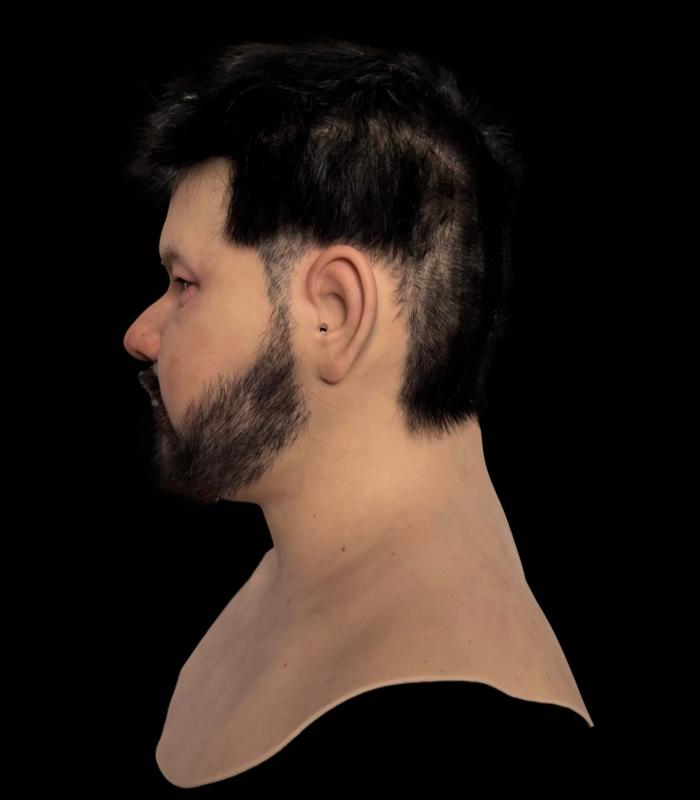 Ultra-Realistic Male Silicone Mask (with Hair and Beard) for Daily Wear Film & TV Production Classic Halloween Easter