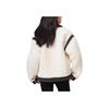 Casaco Levis FW22 Color Block Lapela Abotoamento Simples Feminino jaquetas Branco A5181-0001