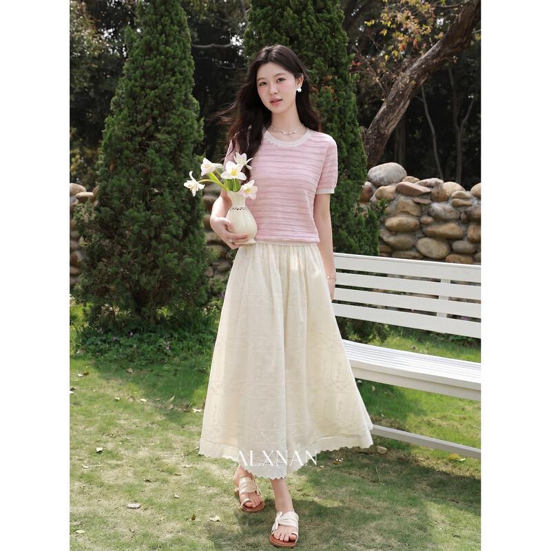 Women's Elegant Pearl Edge Knit Top