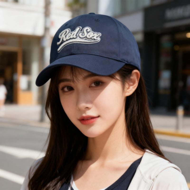 Плюшевая вышитая бейсболка в корейском стиле с регулировкой, MLB Cap Only