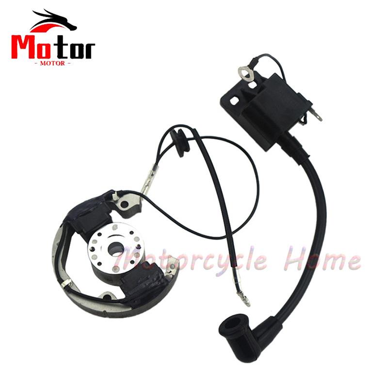 Mini Motorcycle 50cc Accessories Ignition Coil Pit Bike for 50 SX Electric and Ignition Internal Rotor Stator Magneto Gy6
